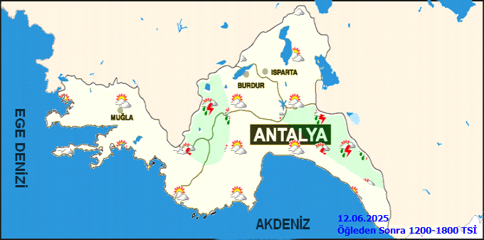 Meteoroloji’den Antalya’ya Sağanak Yağış Uyarısı!