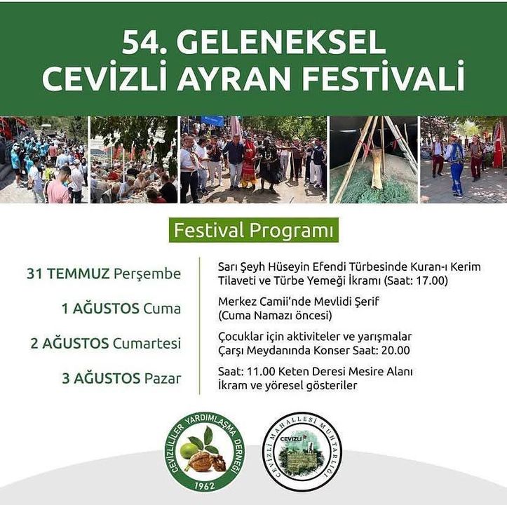 Akseki’de Geleneksel Buluşma! 54. Cevizli Ayran Festivali Başlıyor 2