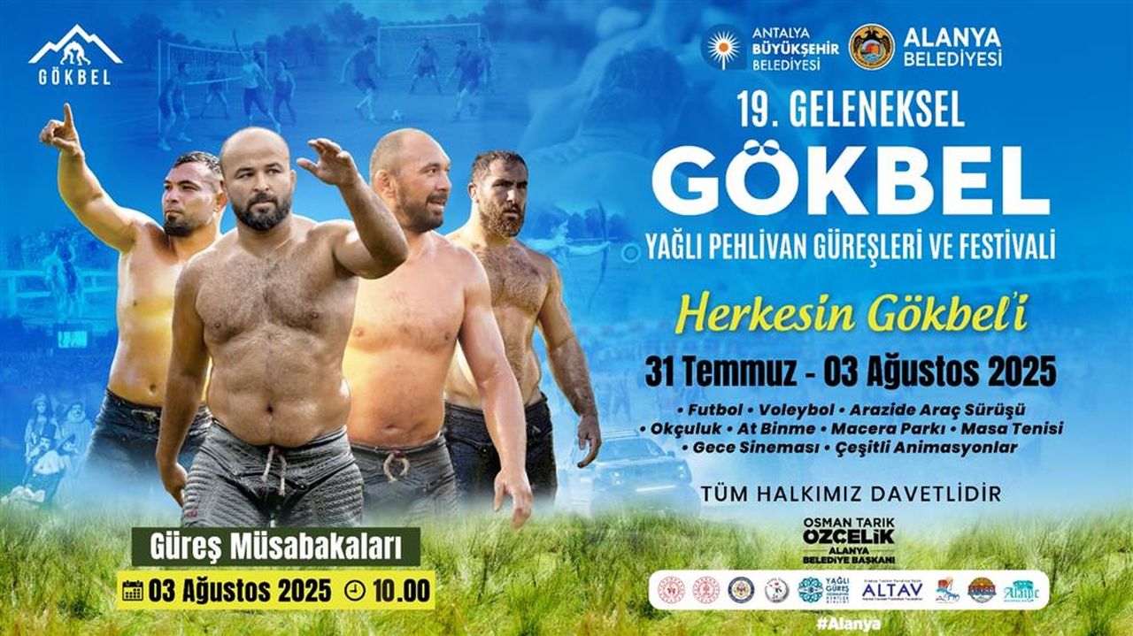 Alanya'da 19. Gökbel Yağlı Pehlivan Güreşleri Ve Festivali Başlıyor! 631 Pehlivan Er Meydanında 3