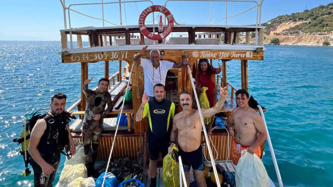 Antalya Finike’de Mavi Vatan İçin Temizlik Dalışı 2