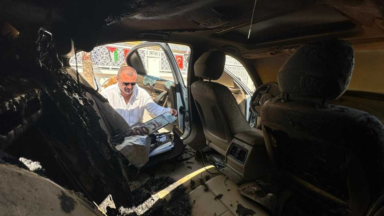 Antalya’da İş İnsanının Aracına Molotoflu Saldırı (2)