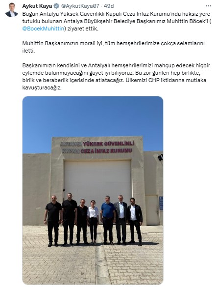 Chp Antalya Vekilleri Başkan Böcek’i Cezaevinde Ziyaret Etti 'Morali İyi, Antalyalılara Selam Gönderdi' 2