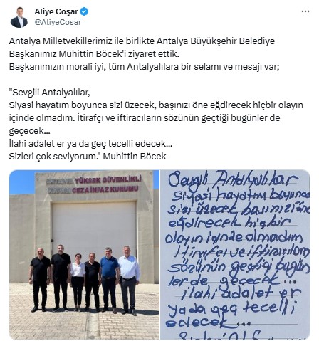 Chp Antalya Vekilleri Başkan Böcek’i Cezaevinde Ziyaret Etti 'Morali İyi, Antalyalılara Selam Gönderdi' 3