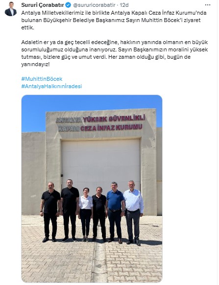 Chp Antalya Vekilleri Başkan Böcek’i Cezaevinde Ziyaret Etti 'Morali İyi, Antalyalılara Selam Gönderdi' 4