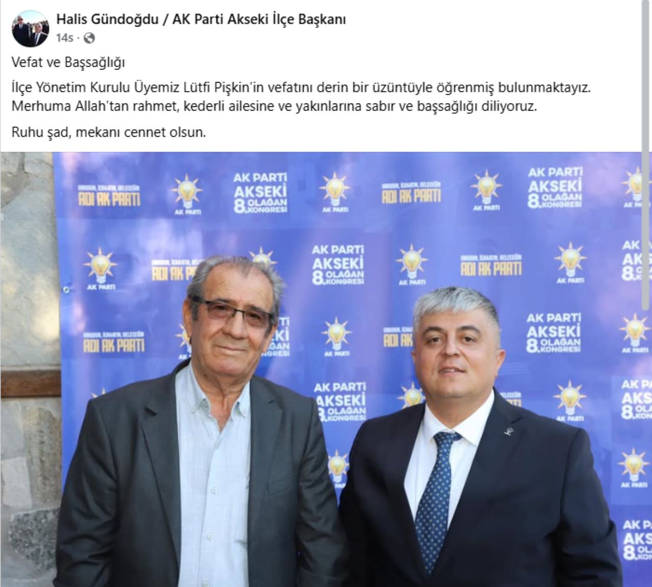 Elektirk Akımına Kapılan AK Parti Akseki İlçe Yöneticisi Hayatını Kaybetti