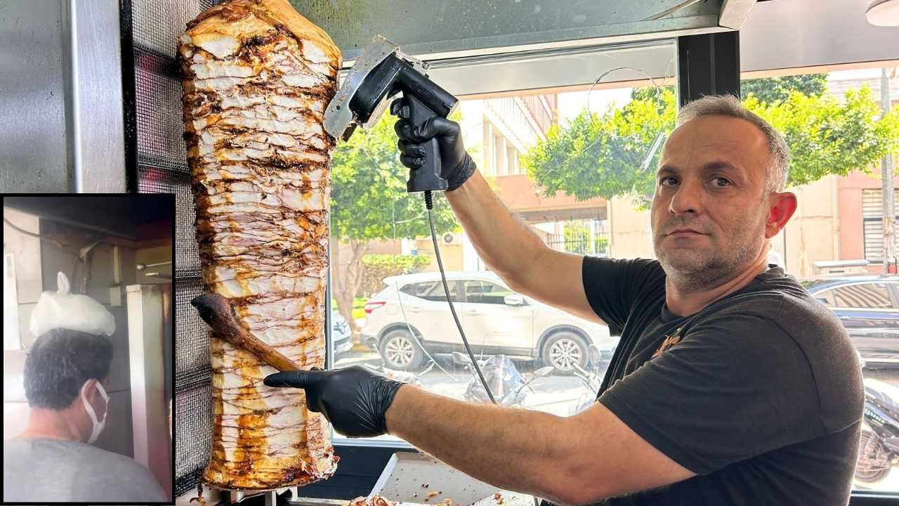 Hatay İskenderun’da Döner Tezgahında Buz Torbalı Mesai 2