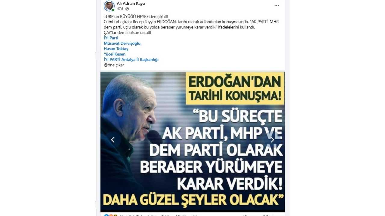 İyi̇ Parti Antalya’dan “Çaylar Dem’li” Tepkisi 2