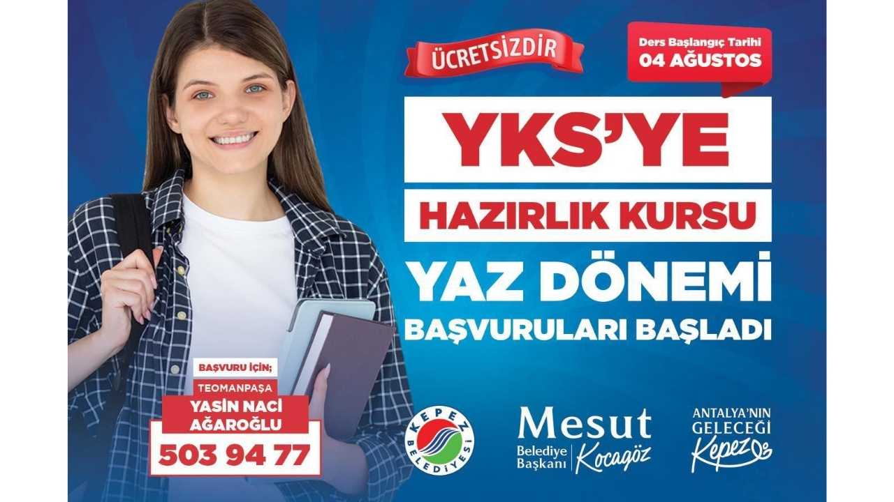 Kepez’de Gençlere Yaz Tatilinde Yks Kursu Desteği 2