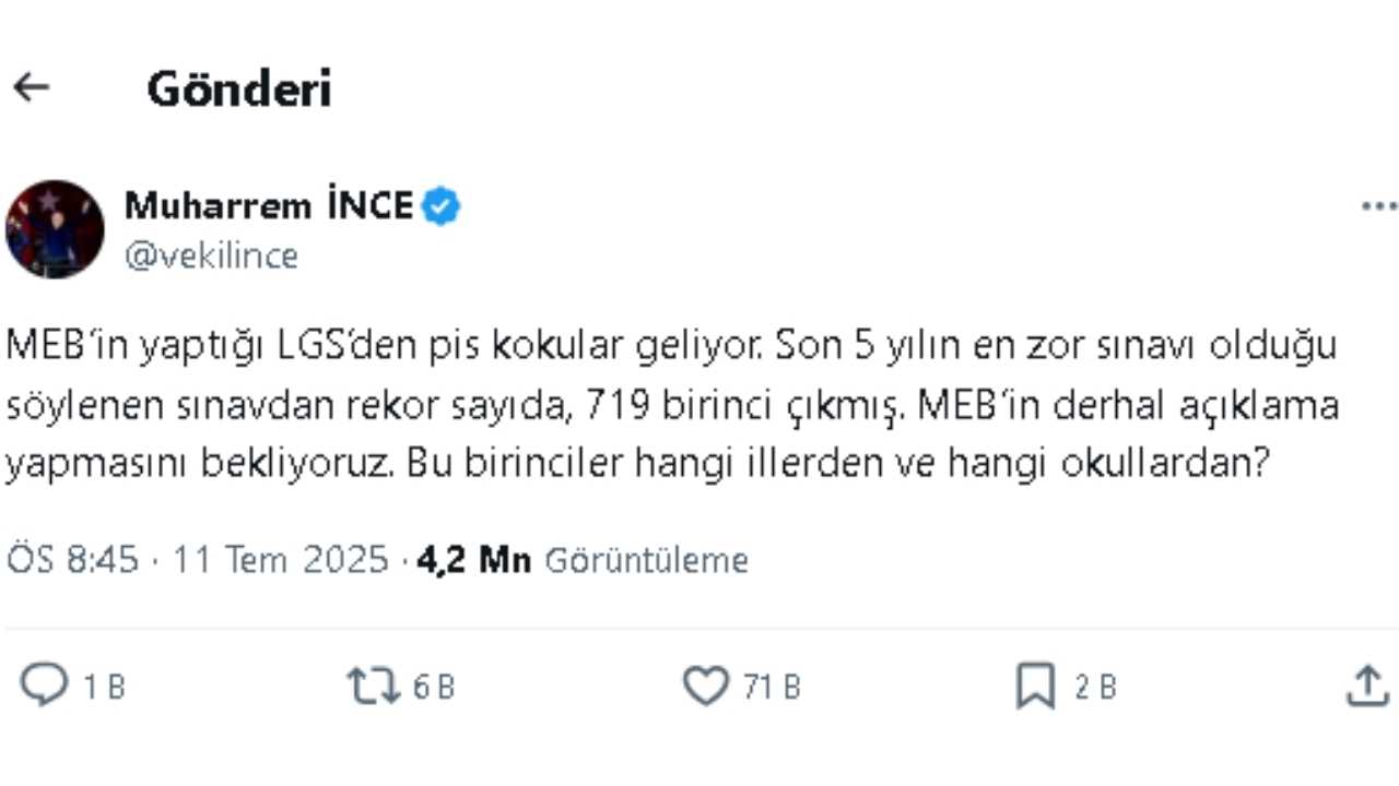 Lgs 2025’E Yönelik İddialara Meb'den Sert Yanıt 3