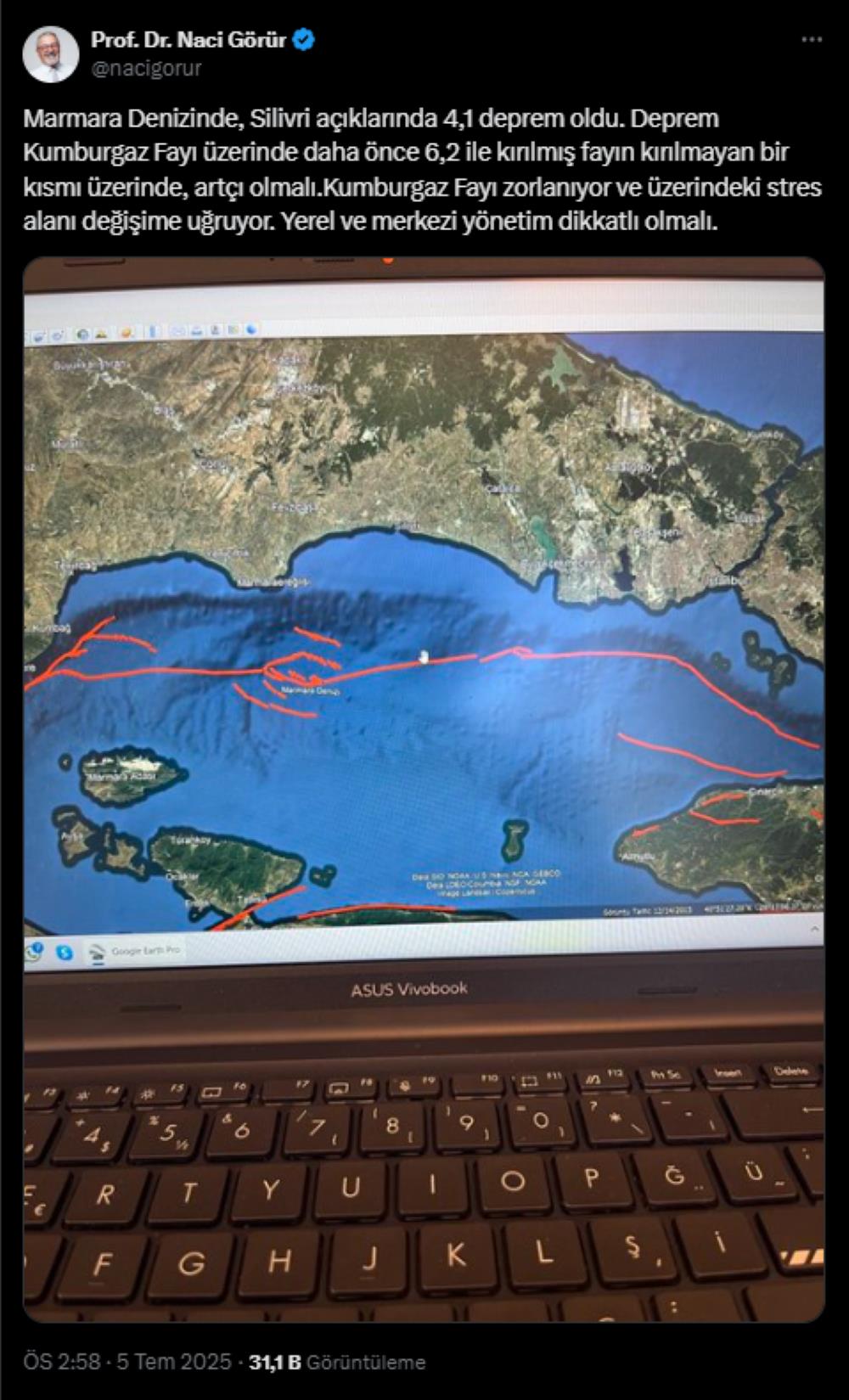 Naci Görür'den İstanbul Depremi Sonrası Kritik Uyarı!