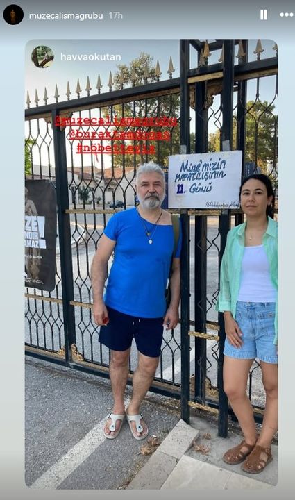 Oyunculardan Antalya Arkeoloji Müzesi'ne Destek Baküs Sahne Müze Nöbetinde 3