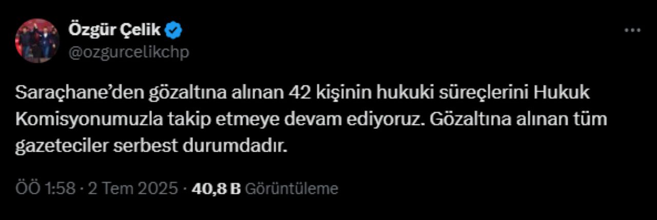 Saraçhane Mitingi Sonrası Polis Müdahalesi! 42 Gözaltı