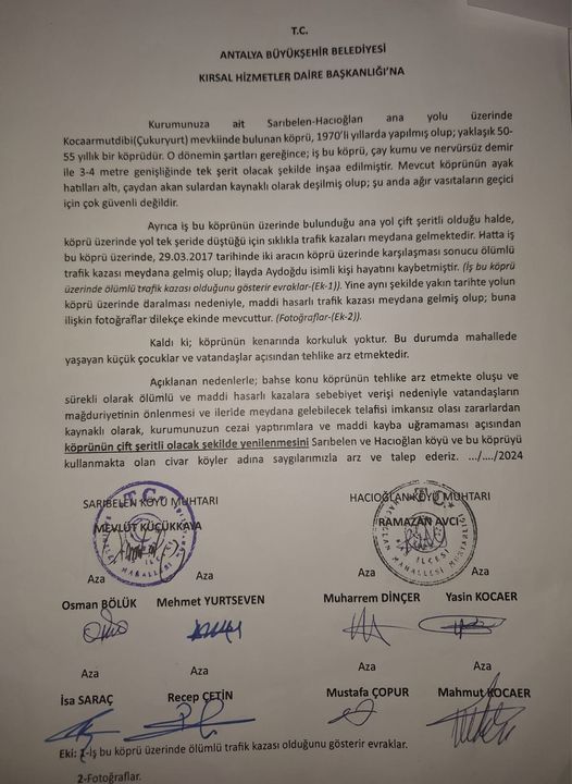 Sarıbelen'in 50 Yıllık Köprüsünde Çökme Riski! 14 Köyü Kaş'a Bağlayan Yolda Çözüm Bekleniyor 4