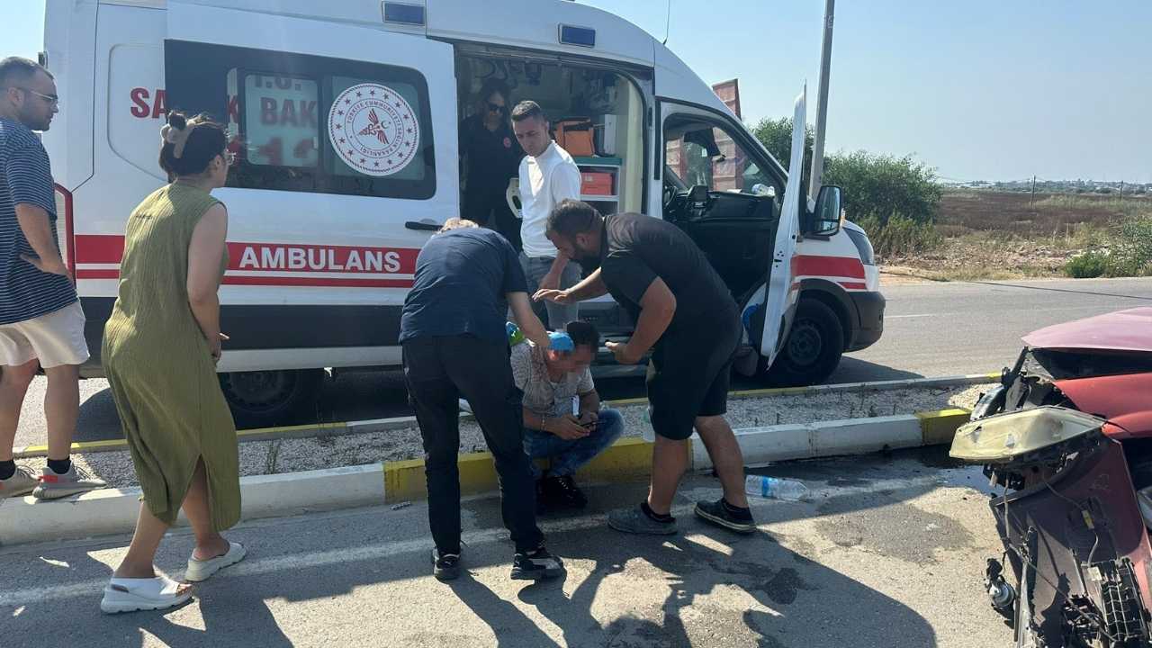 Serik’te Otomobilin Refüje Çıktığı Kazada 1 Yaralı2