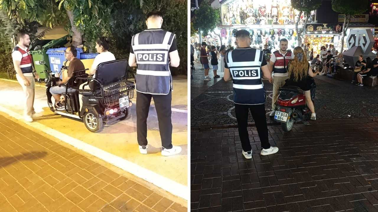 Alanya’da Trafiğe Kapalı Alanlarda Denetim (2)