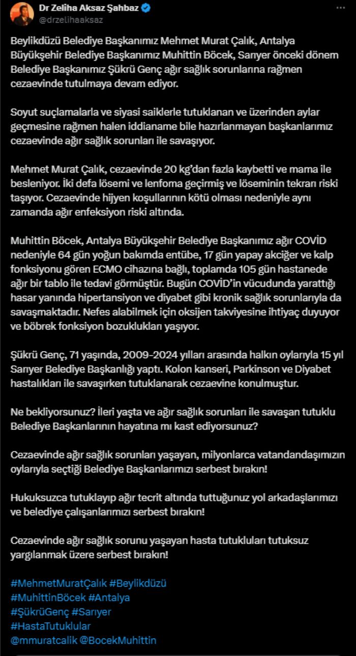 CHP Genel Başkan Yardımcısı Şahbaz Muhittin Böcek İçin Seslendi
