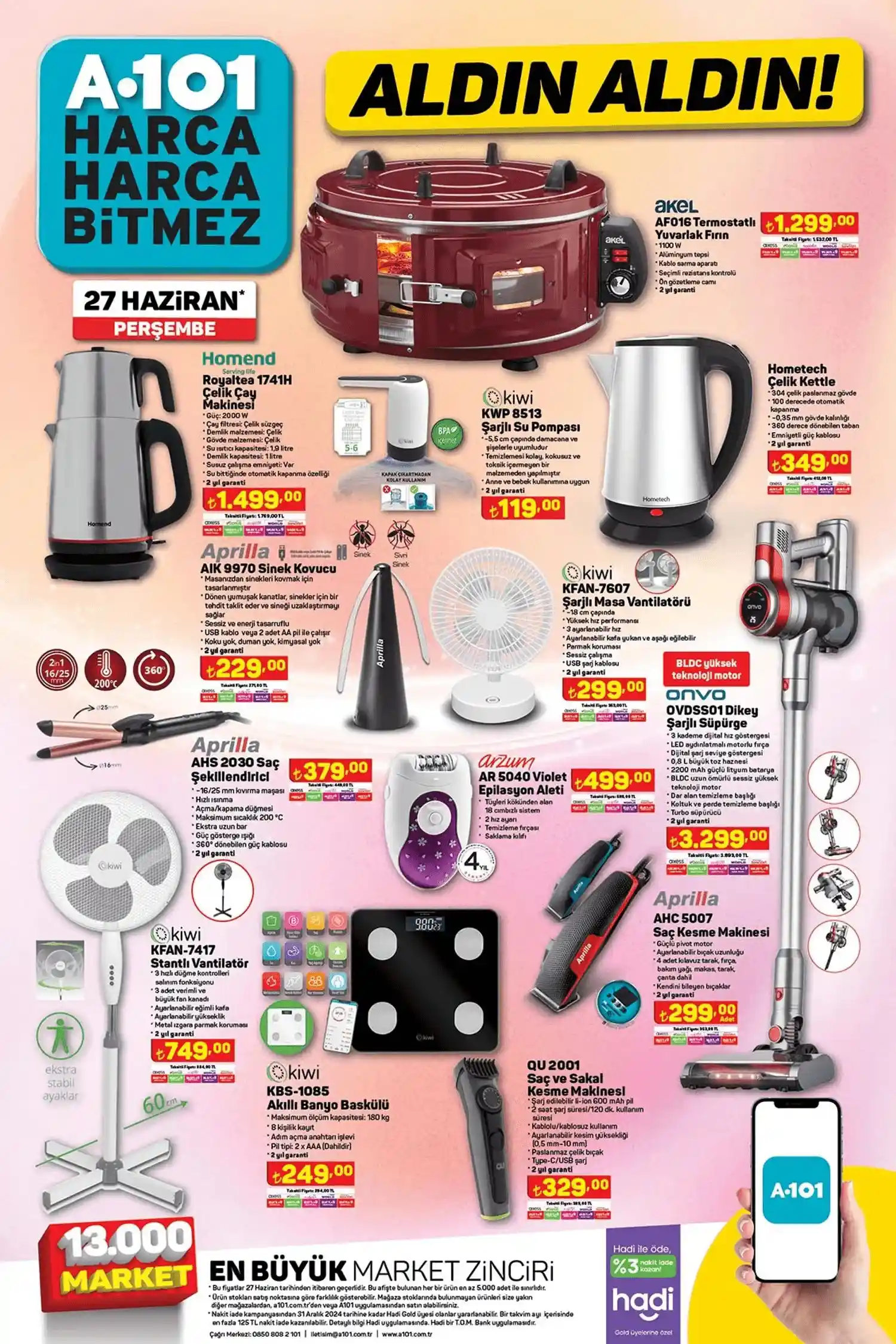 A101'de 125'lik Motor 39.990 TL! İşte 27 Haziran A101 İndirimleri 12