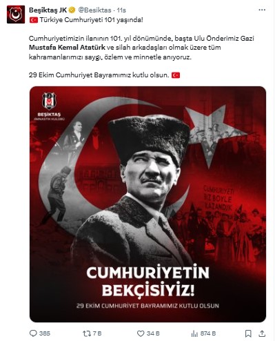 Türkiye Cumhuriyeti Kutluyor: Atamızın En Büyük Mirası 101 Yaşında 5