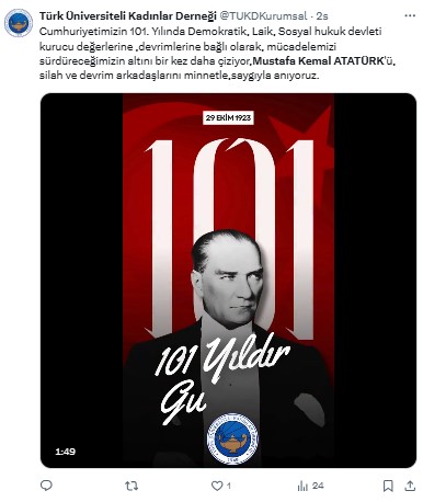 Türkiye Cumhuriyeti Kutluyor: Atamızın En Büyük Mirası 101 Yaşında 25