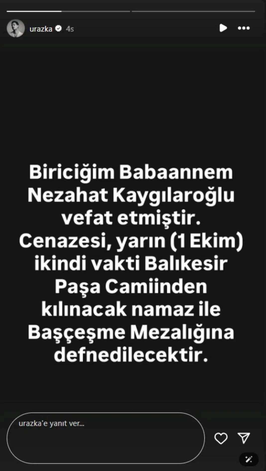 Ünlü oyuncu ikinci kez yas tuttu: Babaannesi de vefat etti 6