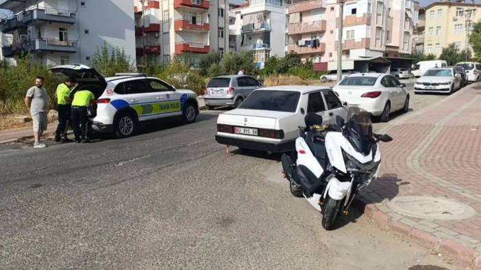 Manavgat'ta Motosiklet ile Otomobil Çarpıştı! 1 Yaralı