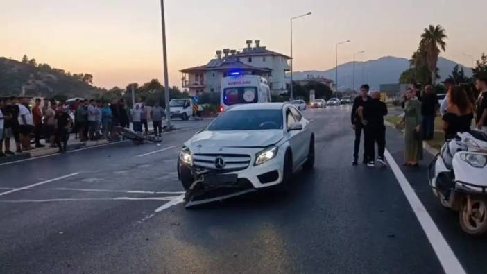 Gazipaşa'da Otomobil Çarptığı Motosiklet Sürücüsü Ağır Yaralandı