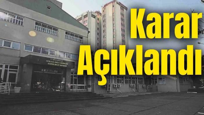 Mimarlar Odası Antalya Atatürk Hastanesi Planlarına İtiraz Edecek mi?