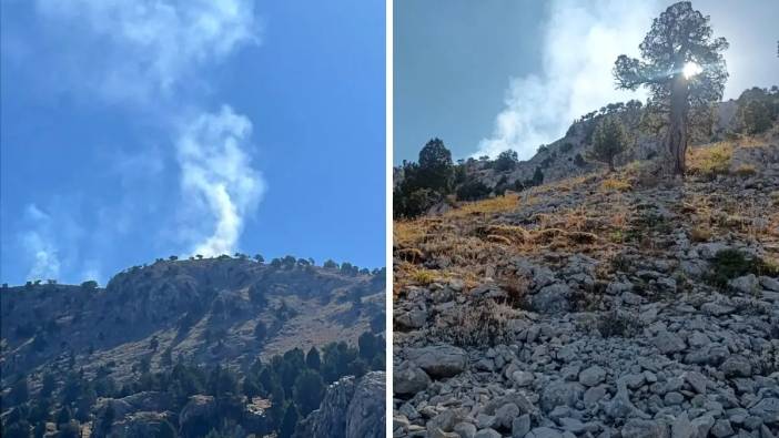 Burdur Altınyayla'da Orman Yangını! Ekipler Yürüyerek Ulaşabildi