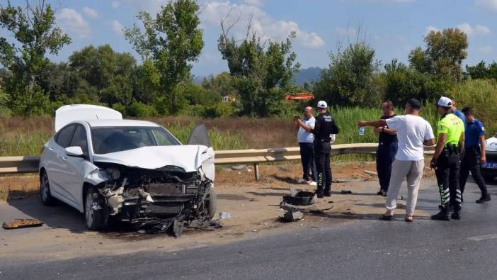 Manavgat-Serik Yolundaki Kazadan Şans Eseri Kurtuldular