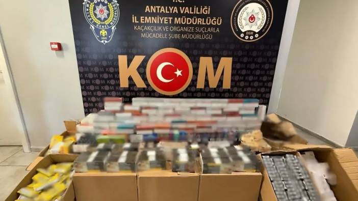 Antalya'nın 1 Haftalık Suç Bilançosu: Kutularca Kaçak Tütün, Litrelerce Sahte İçki