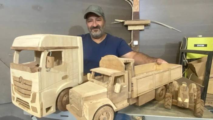 Burdur’da Ahşap Ustası Hobisini Sanata Dönüştürdü