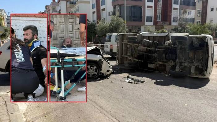 Kepez’de Cip ile Kamyonet Çarpıştı! Yaralıları Vatandaşlar Çıkardı