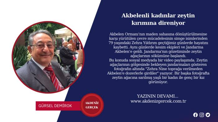 Akbelenli kadınlar zeytin kırımına direniyor
