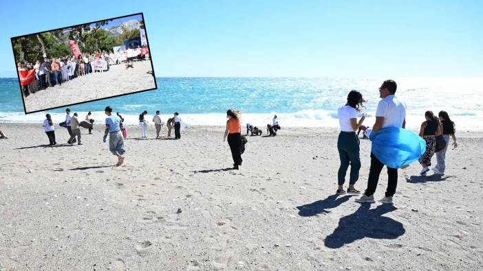 Kemer'de Toplandılar! Çöp Bırakmadılar!