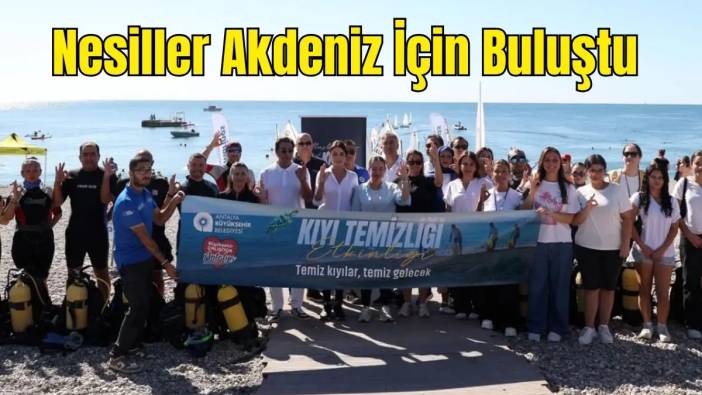 Konyaaltı Sahili 100 Ülke ile Aynı Anda Temizlendi