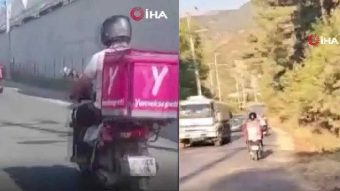 Alanya'da Motosikletli Kuryeler Orman Yangınına Koştu!