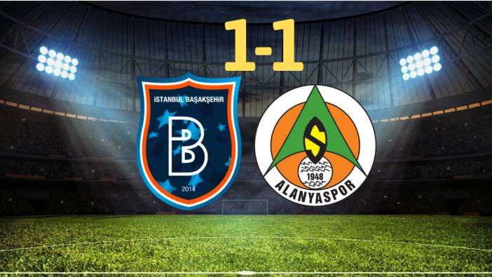 Başakşehir ve Alanyaspor Yenişemedi