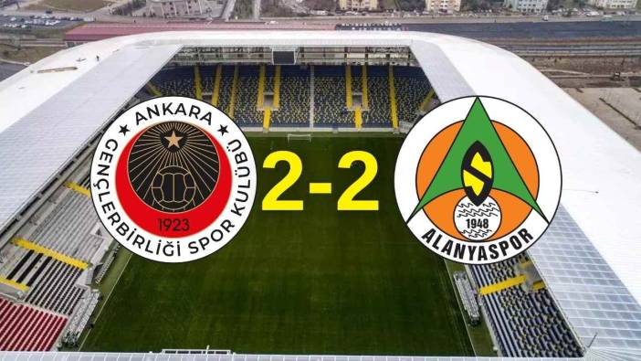 Alanyaspor Gençlerbirliği Mücadelesinde Galip Çıkmadı