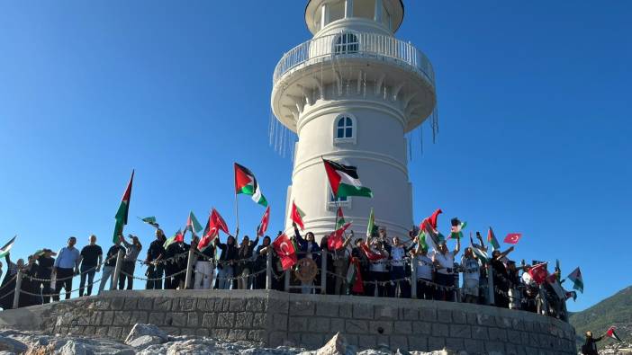 Alanya’da on binler haykırdı...“Gazze insanlığın aynasıdır”