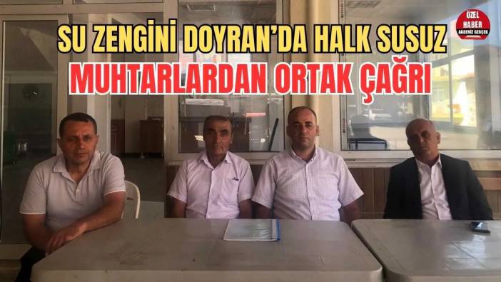 Sözleşme Var, Su Yok: Doyran’da Köylü Hakkını Arıyor!