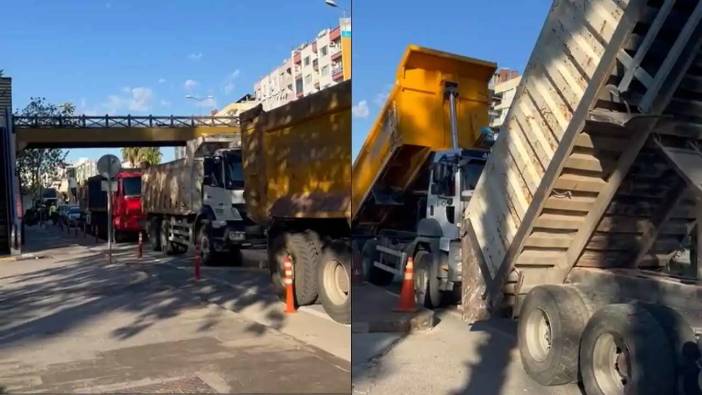 Antalya'da Hafriyatçılar Cezalara İsyan Etti! Belediyenin Önünü Kapattılar