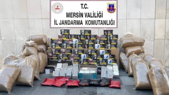 Mersin'de Jandarma Ekiplerince Binlerce Makaron Yakalandı!