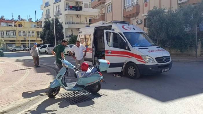 Manavgat’ta Yaralı Sürücü Hastaneye Gitmeyi Reddetti!