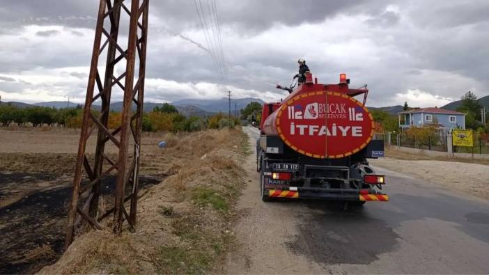 Burdur’da Korkutan Yangın! Ekipler Zamanla Yarıştı