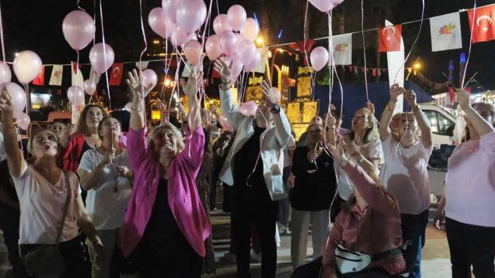 Kemer’de Pembe Balonlar Meme Kanseri Farkındalığı İçin Havalandı
