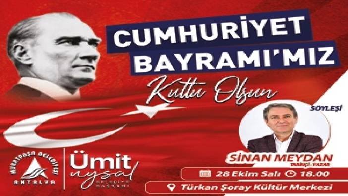 Muratpaşa Belediyesi Cumhuriyet Bayramı Kutlama İlanı
