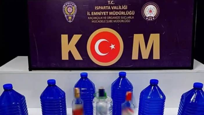 Isparta’da Kaçakçılık Operasyonu: 33,5 Litre Kaçak Alkol Ele Geçirildi