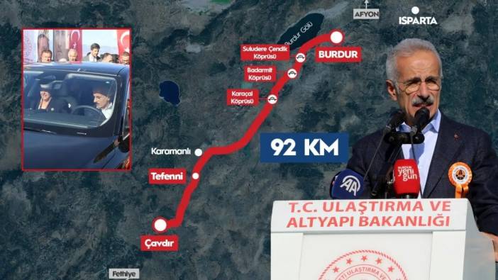 Bakan Uraloğlu TOGG’la Açtı: Burdur-Tefenni-Çavdır Yolu Yılda 831 Milyon TL Kazandıracak