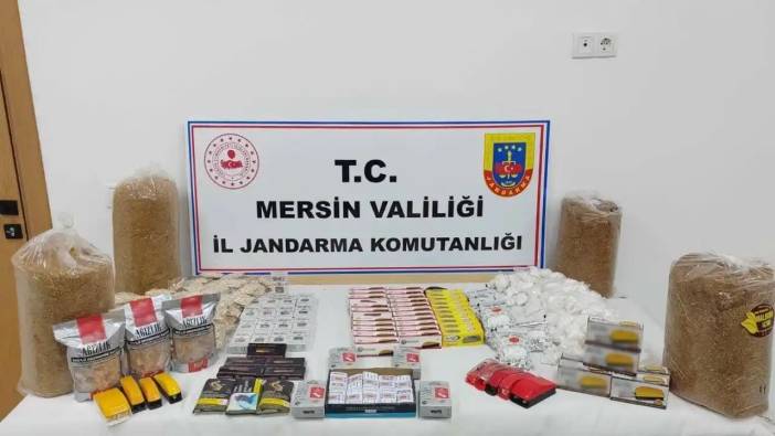 Mersin’de Kaçak Tütün Baskını: 2 Şüpheli Gözaltı Alındı