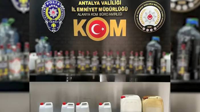 Antalya Dahil 81 İlde Sahte İçki Operasyonu! Binlerce Litre Sahte Alkol Yakalandı